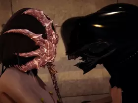 Alien - Girl fucked by a Xenomorph - 3D Porn