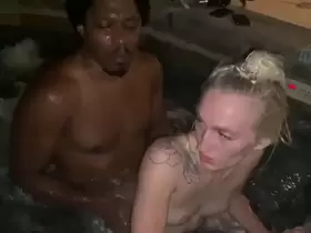 Hot Tub Fun with Panda