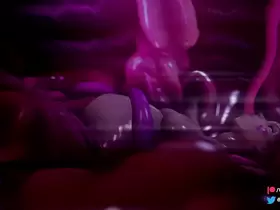 D.va gets Fucked and Impregnated by Tentacles in The Nest