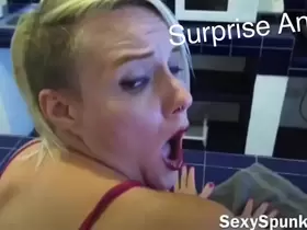 Anal Surprise While She Cleans The Kitchen: I Fuck Her Ass With No Warning!