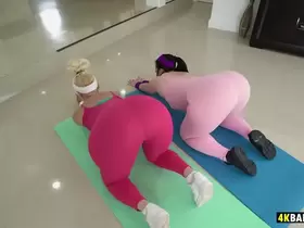Big Booty Yoga Sluts Take Instructor's BWC - Virgo Peridot, Alexis Andrews