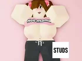 STUDS - Brunette step mom MILF shows off in nude photo shoot (ROBLOX PORN/RR34)
