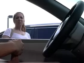 NICHE PARADE - Feisty Latina Giving Me A Lotta Lip For Flashing Cock In Parking Lot