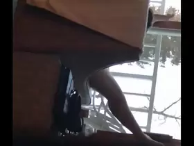 Caught my step sister masturbating for people on vacation