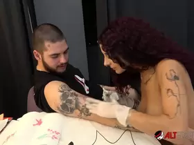 Fucking my sexy big tit tattoo artist Mara Martinez