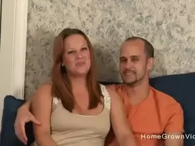 Real amateur couple make their first homemade video